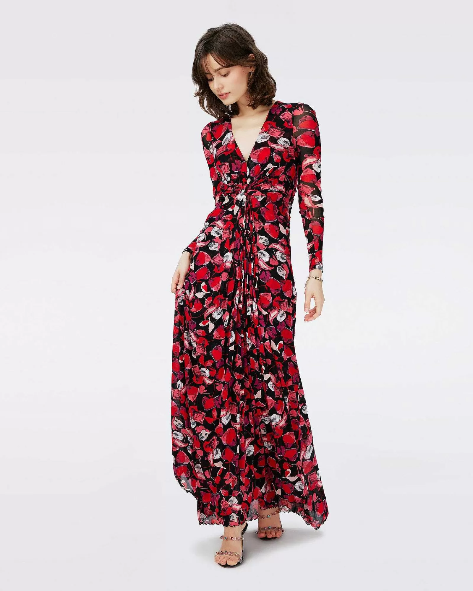 Diane von Furstenberg Maxikleider^Adara Mesh-Kleid