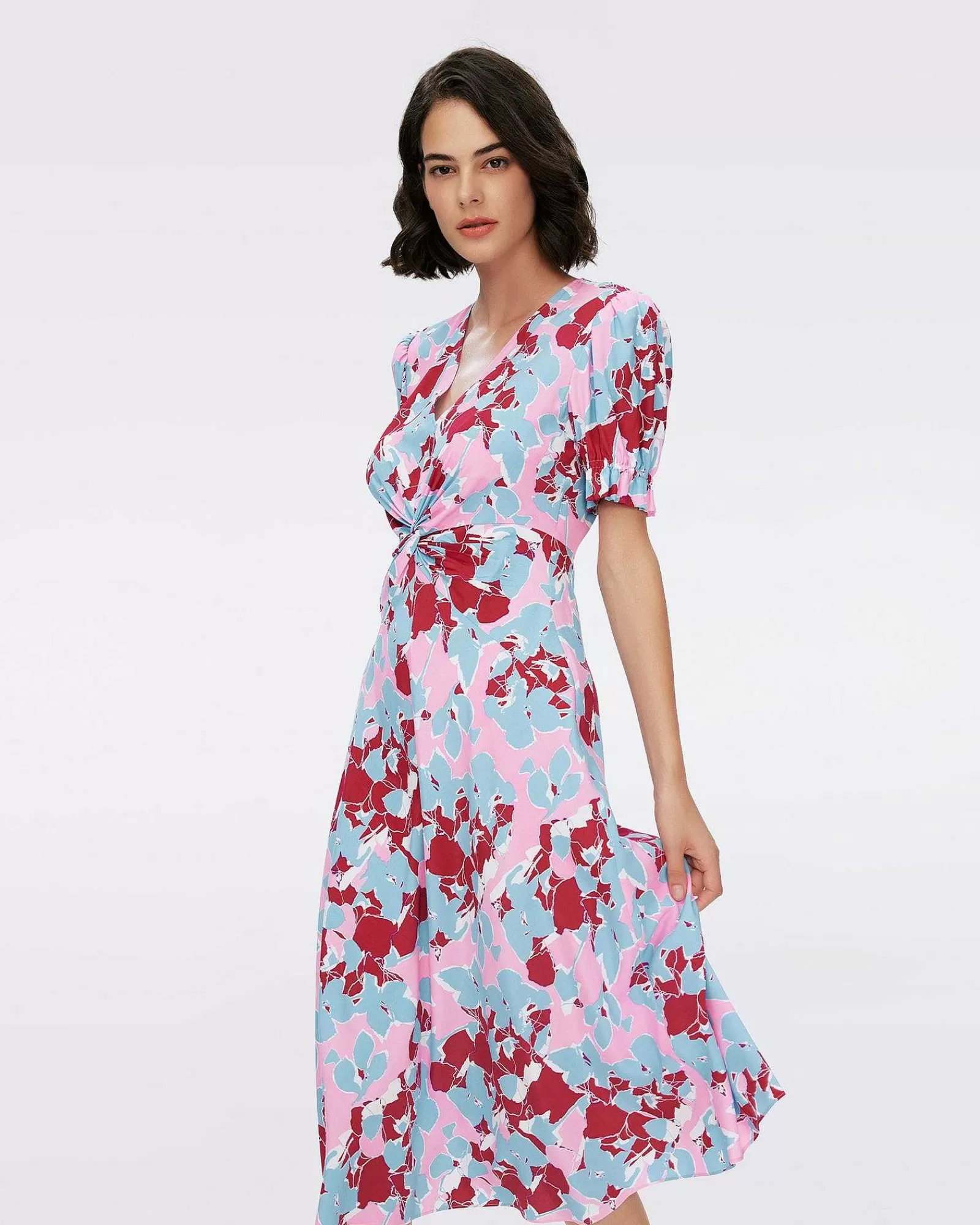 Diane von Furstenberg Midi-Kleider^Anaba Kurzarmkleid