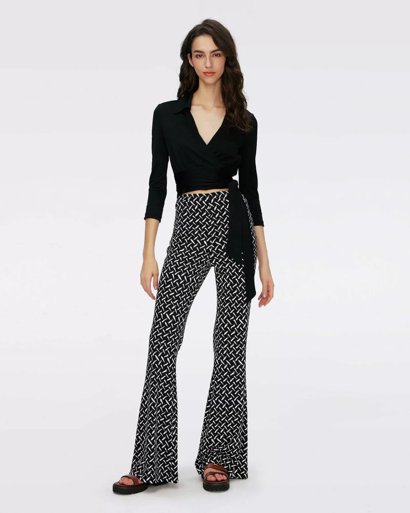 Diane von Furstenberg Schwarze Kleider^Brooklyn-Hose