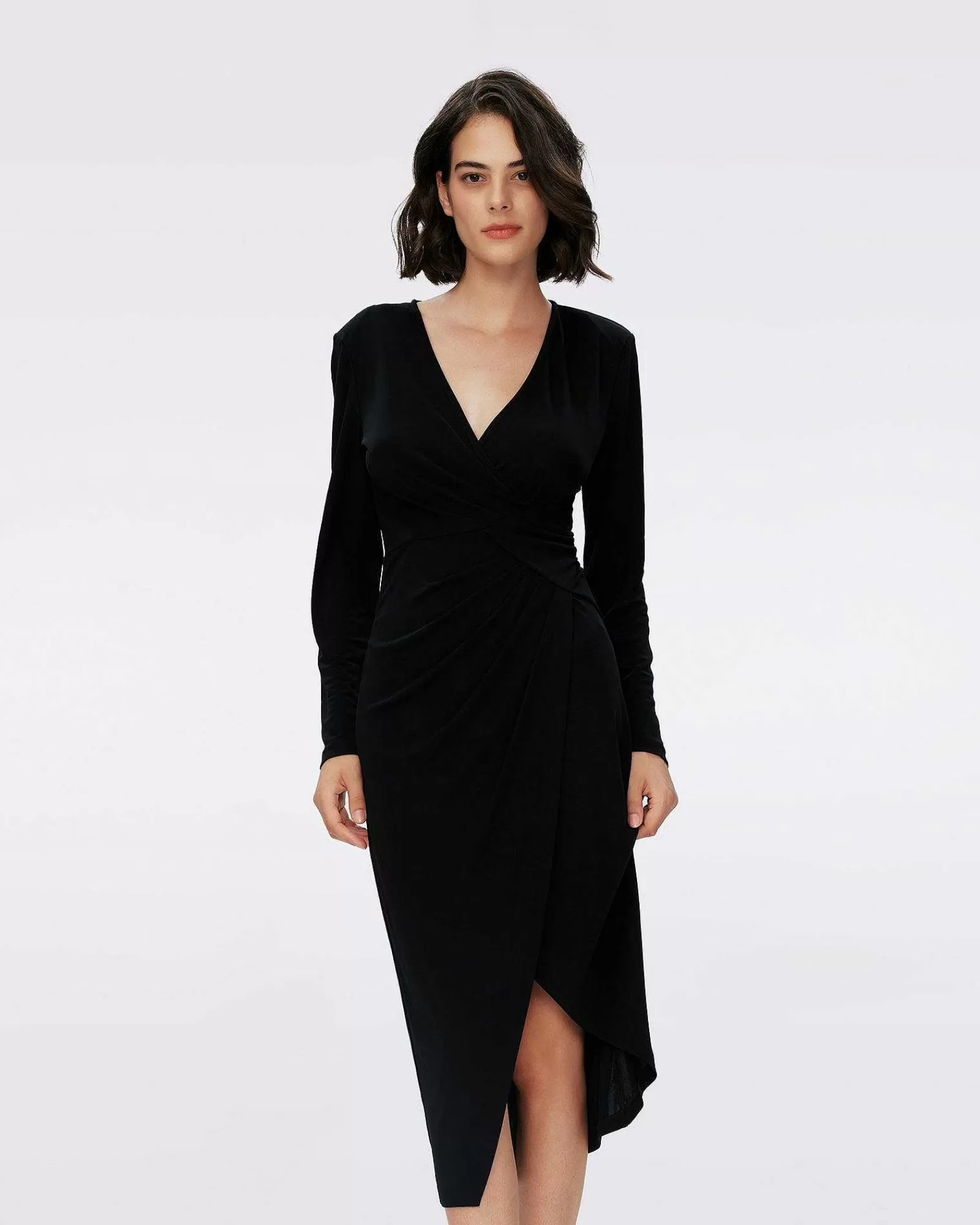 Diane von Furstenberg Midi-Kleider^Dvf Nevine Kleid In Schwarz