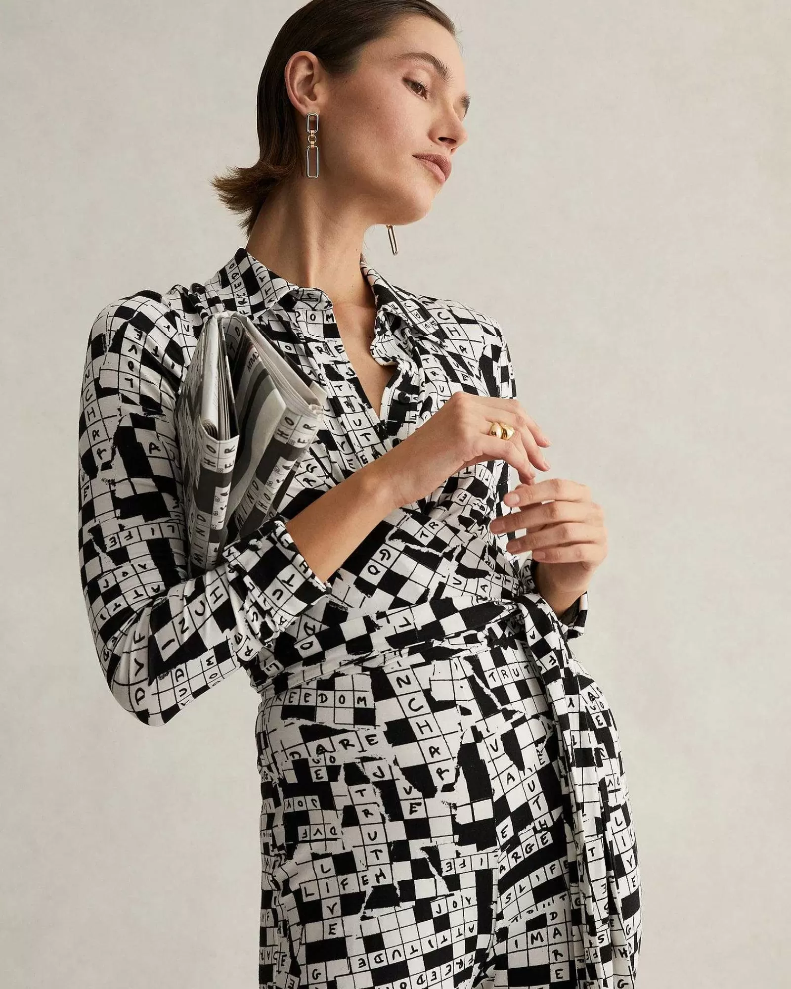 Diane von Furstenberg Overalls Und Strampler^Michelle-Overall In Tiny Dvf 50Th Crossword Ivory