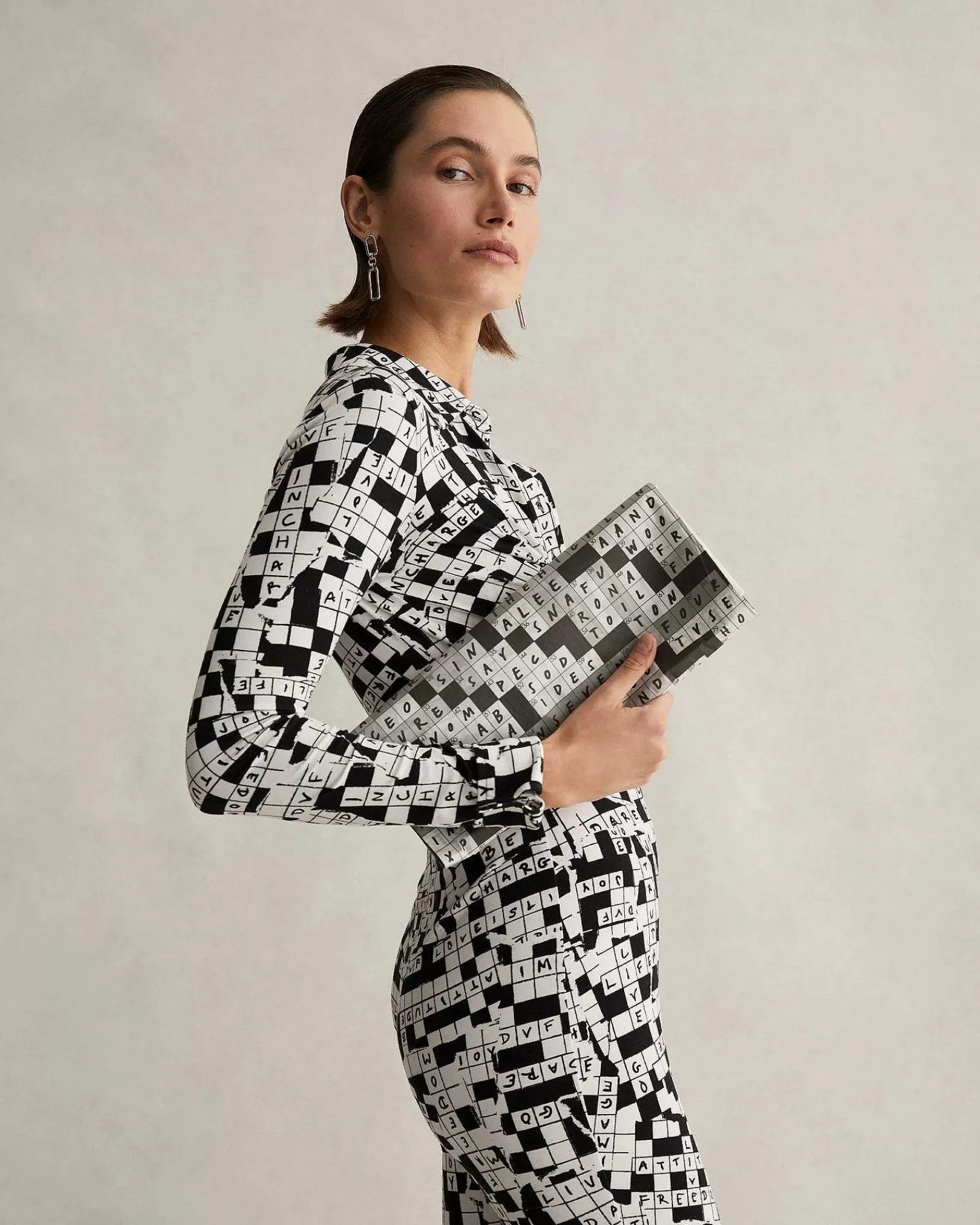 Diane von Furstenberg Overalls Und Strampler^Michelle-Overall In Tiny Dvf 50Th Crossword Ivory