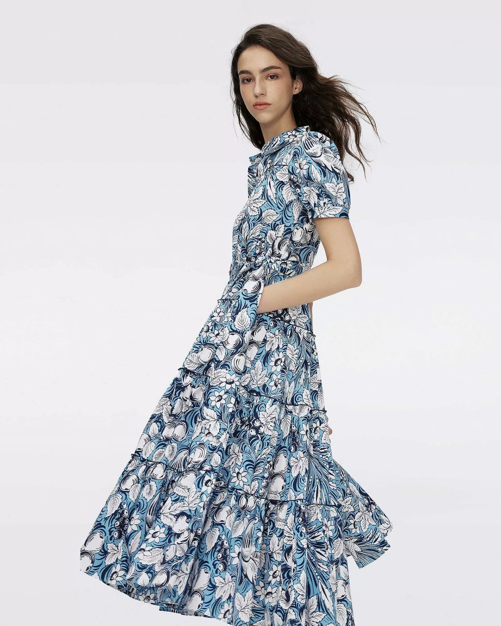 Diane von Furstenberg Midi-Kleider^Queena-Baumwollkleid